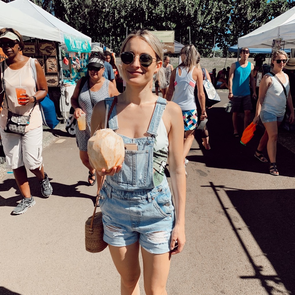H&M denim overalls